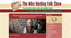 Desktop Screenshot of mikehardingfolkshow.com